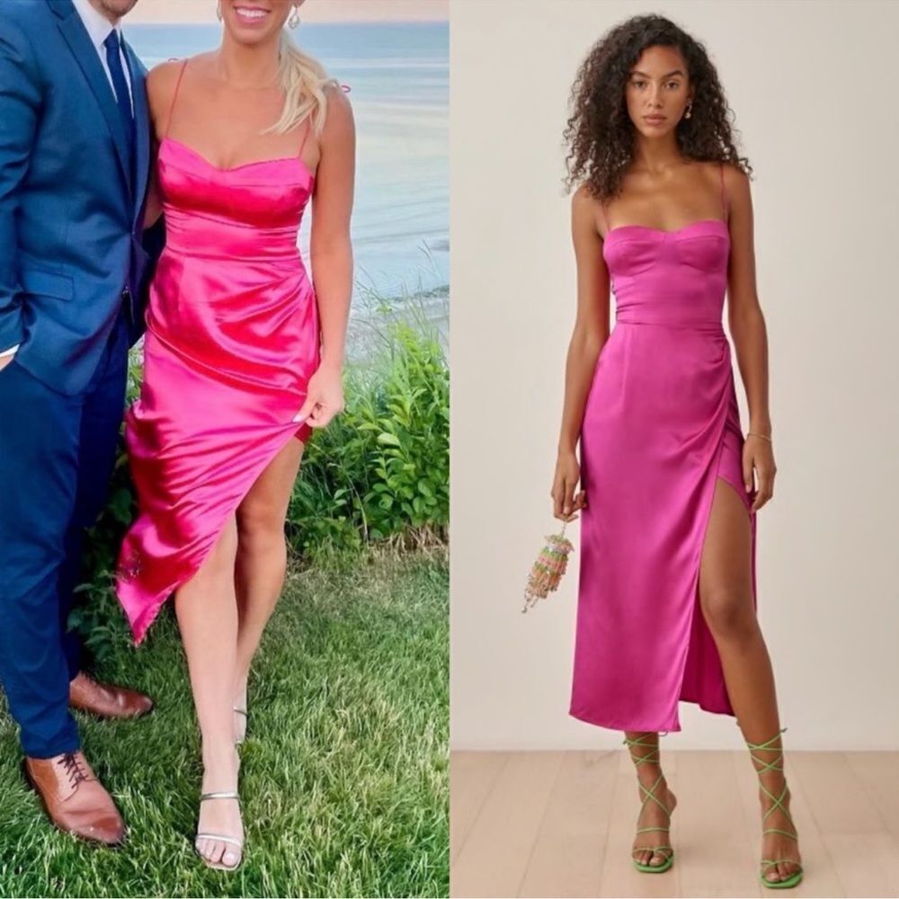 Reformation Marguerite Dress in Flambe
